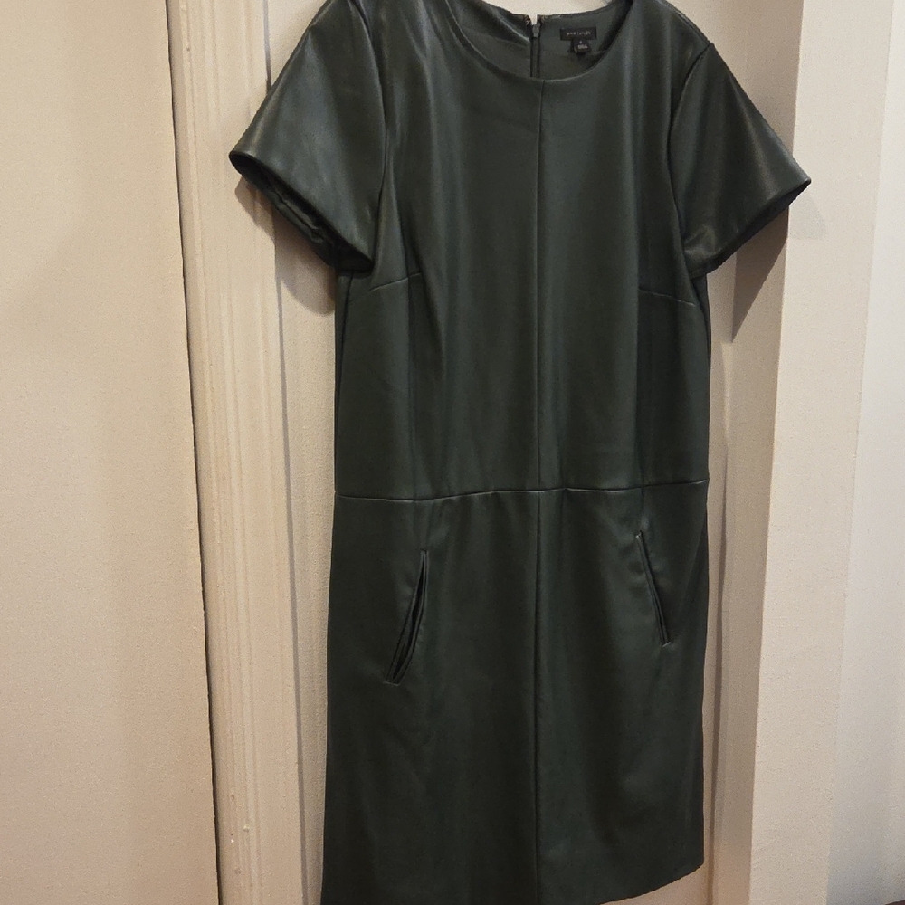 Ann Taylor Dark Green Mini Dress